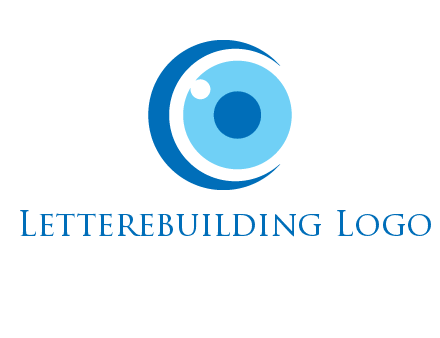letter c and eye logo