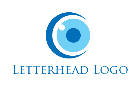 letter c and eye logo