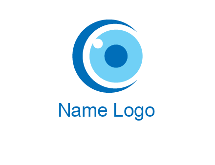 letter c and eye logo