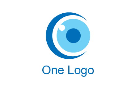 letter c and eye logo