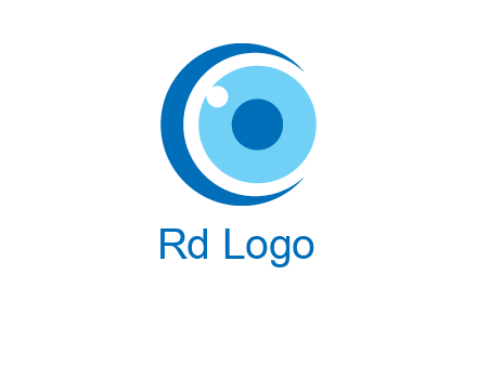 letter c and eye logo