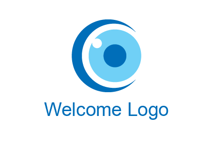 letter c and eye logo