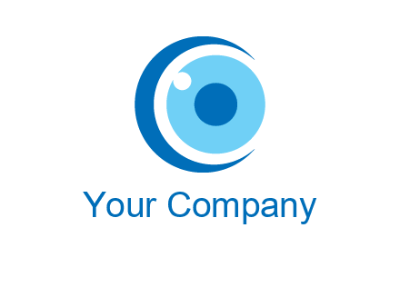 letter c and eye logo