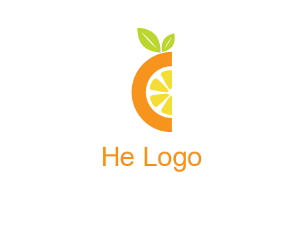 half orange logo