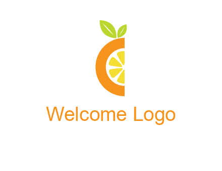 half orange logo