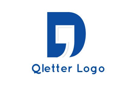 apostrophe in letter D logo