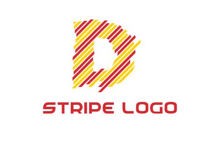 letter D stripes logo