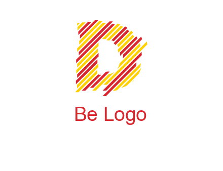 letter D stripes logo