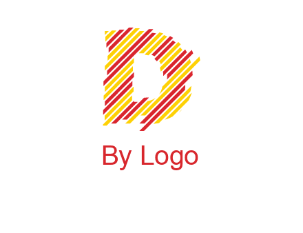 letter D stripes logo