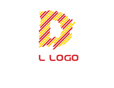 letter D stripes logo
