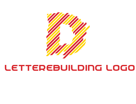 letter D stripes logo
