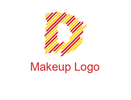 letter D stripes logo