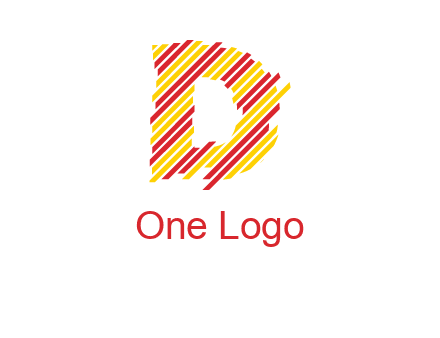 letter D stripes logo