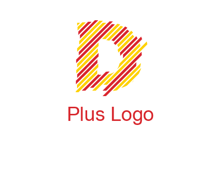 letter D stripes logo