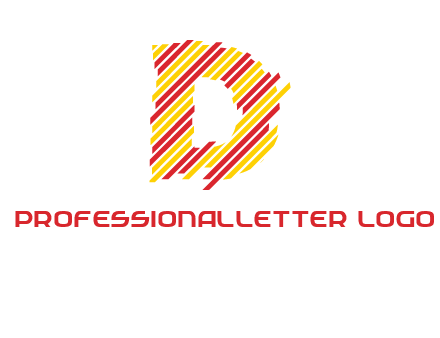 letter D stripes logo