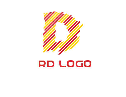 letter D stripes logo
