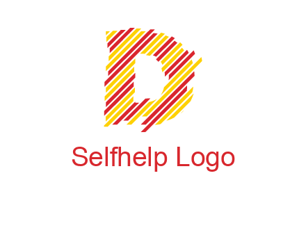 letter D stripes logo