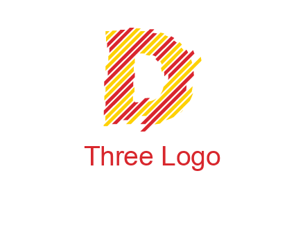 letter D stripes logo