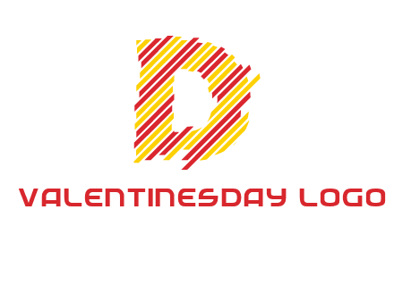 letter D stripes logo