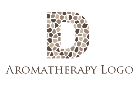mosaic letter D logo