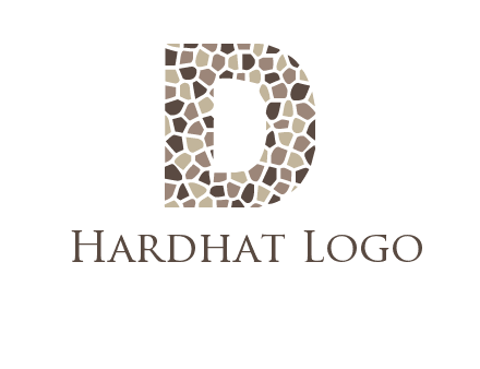 mosaic letter D logo