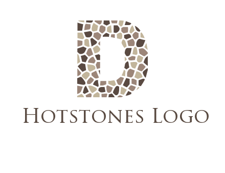 mosaic letter D logo