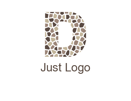 mosaic letter D logo