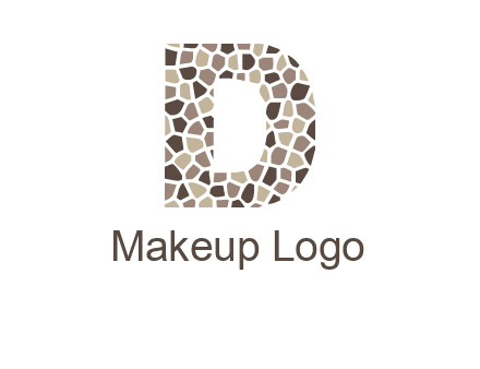 mosaic letter D logo