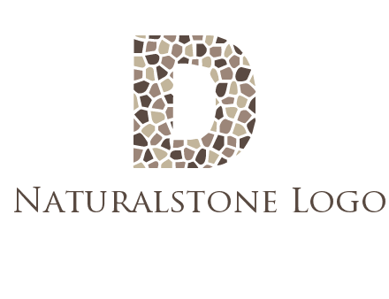 mosaic letter D logo