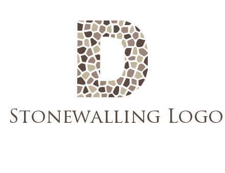 mosaic letter D logo