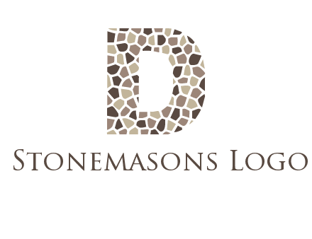 mosaic letter D logo