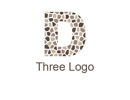 mosaic letter D logo
