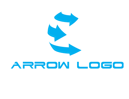 letter e arrows logo