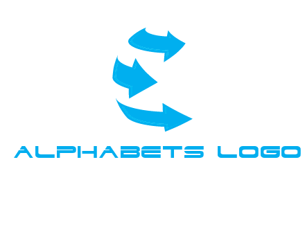 letter e arrows logo