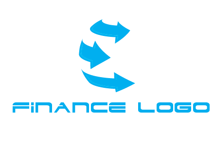 letter e arrows logo