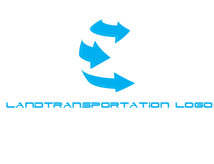 letter e arrows logo