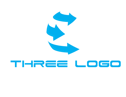 letter e arrows logo