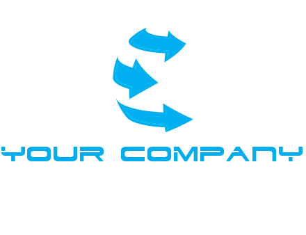 letter e arrows logo