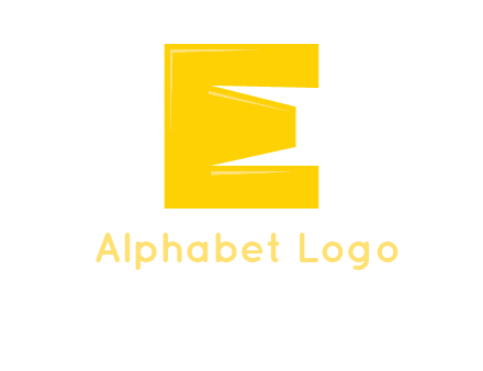 letter E also forming letter M