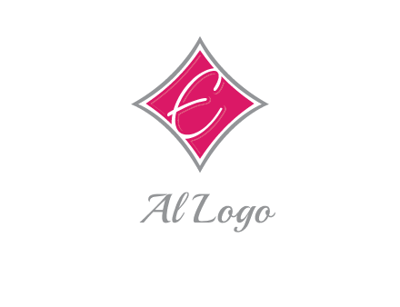 letter e in rhombus logo