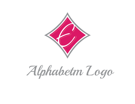 letter e in rhombus logo