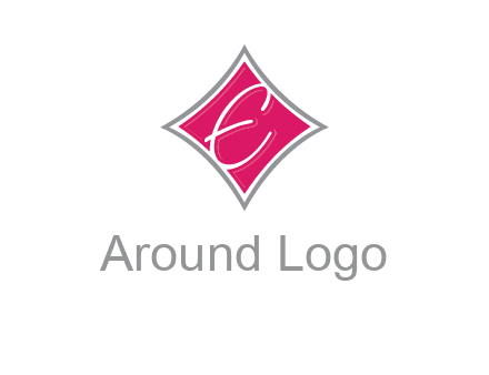 letter e in rhombus logo