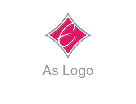 letter e in rhombus logo