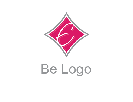 letter e in rhombus logo