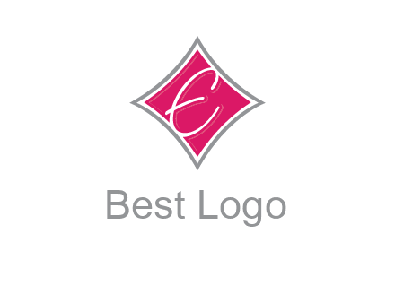 letter e in rhombus logo