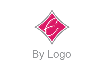 letter e in rhombus logo