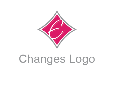 letter e in rhombus logo