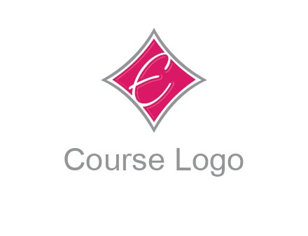 letter e in rhombus logo