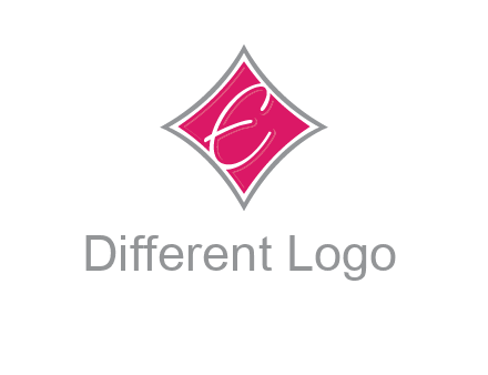 letter e in rhombus logo