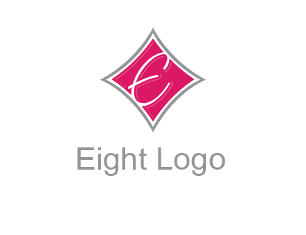 letter e in rhombus logo
